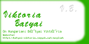 viktoria batyai business card